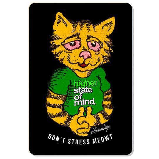 dab accessories Don't Stress Meowt Dab Mat