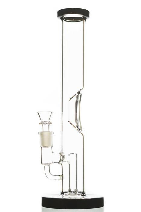 Bongs Straight Tube Geometric Diffused Perc Glass Bong