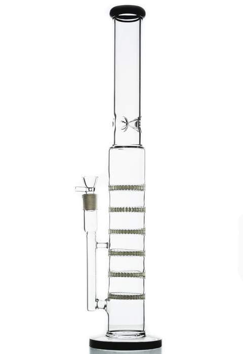 Bongs Sextuple Honeycomb Perc Straight Tube Bong