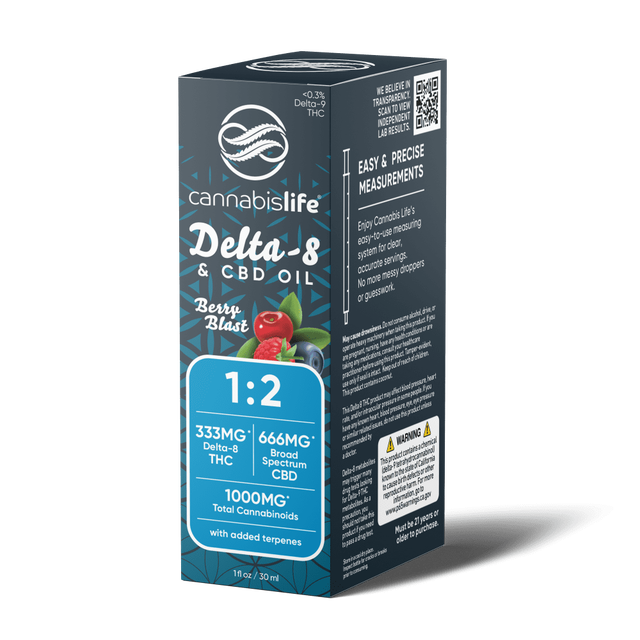 Delta-8/CBD Oil - 1000mg