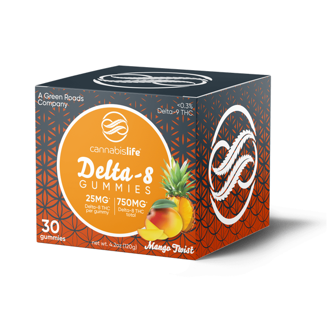 Delta-8 Mango Twist Gummies - 750mg
