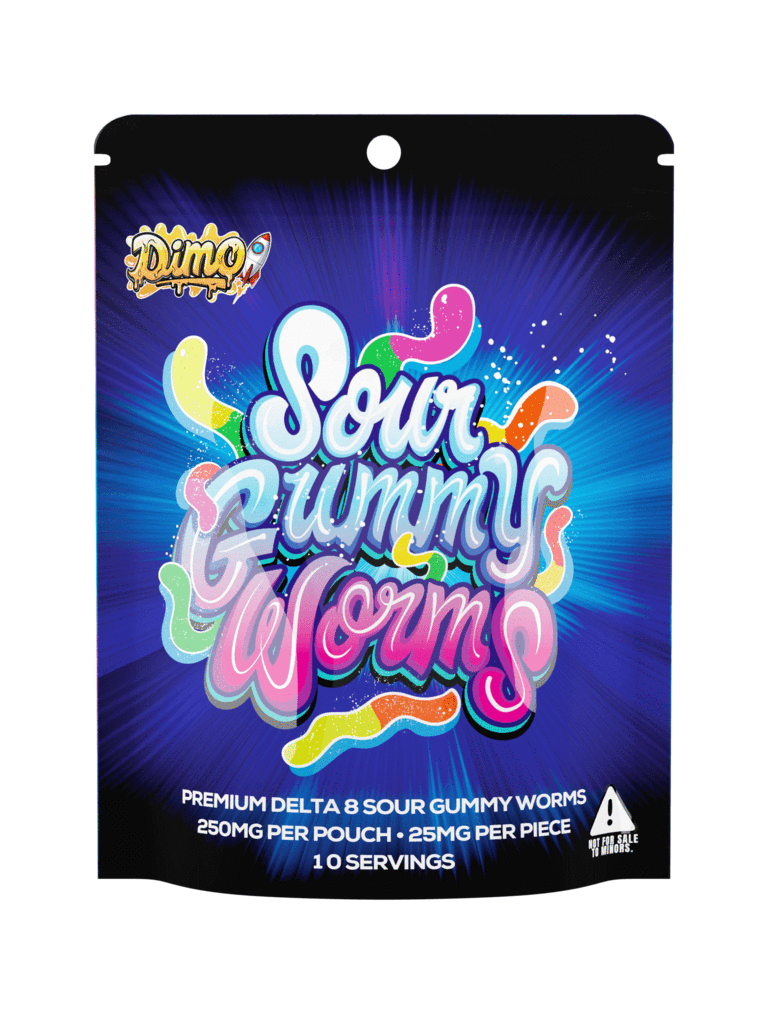 SOUR GUMMY WORMS DELTA-8 INFUSED