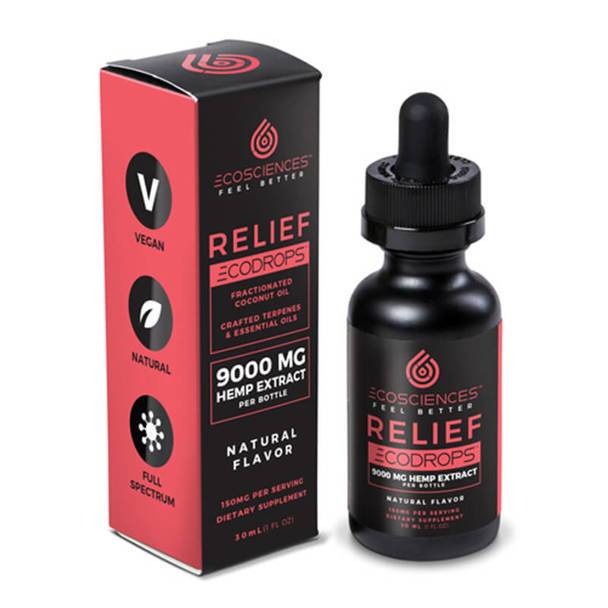 CBD Tinctures Eco Sciences - CBD Tincture - ECODROPS Relief 30ml - 1500mg