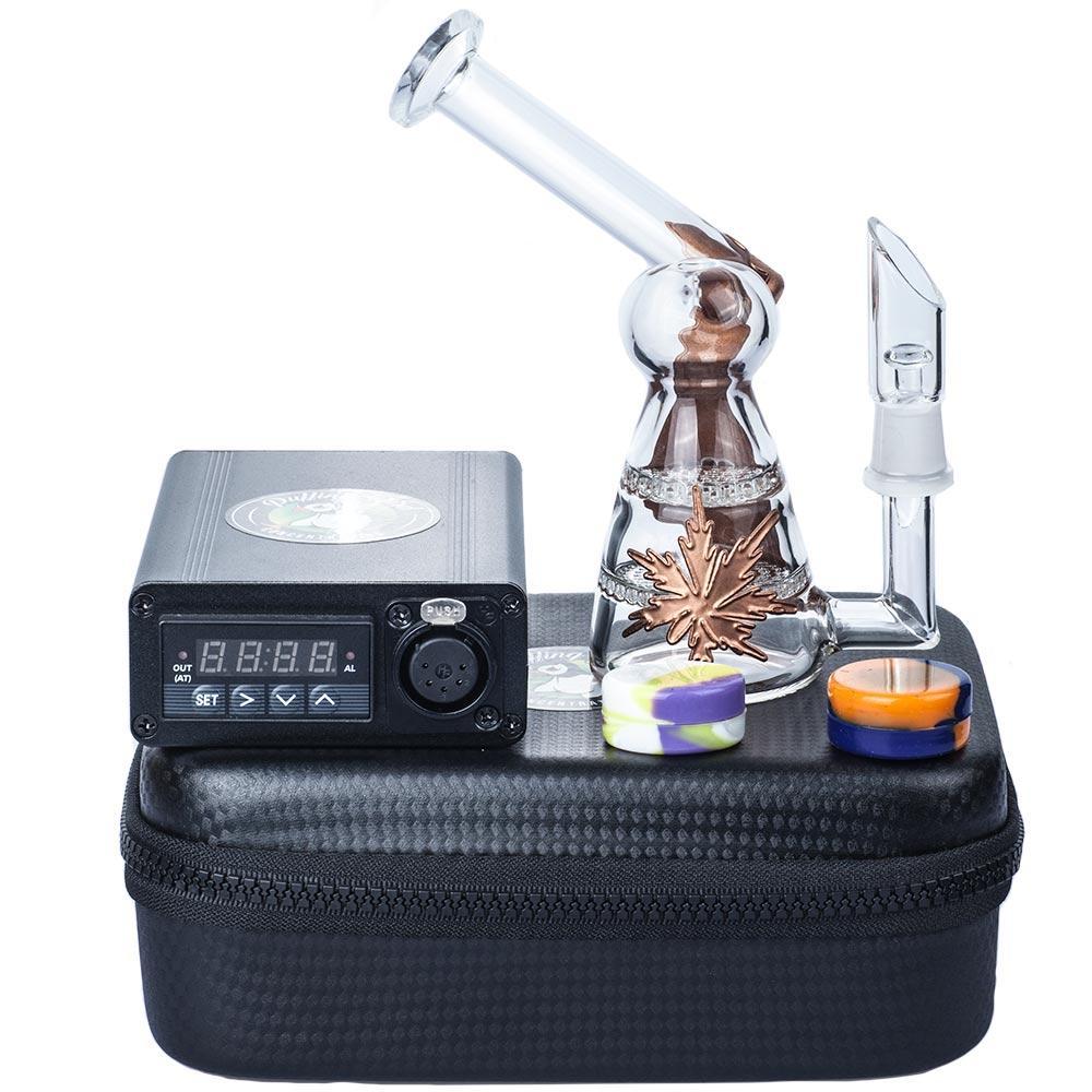 Bongs "Maple Leaf" Mini Dab Rig Enail Bundle