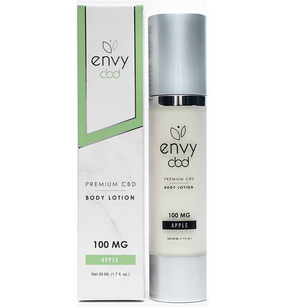 CBD Cream ENVY CBD - CBD Topical - Green Apple Body Lotion - 100mg