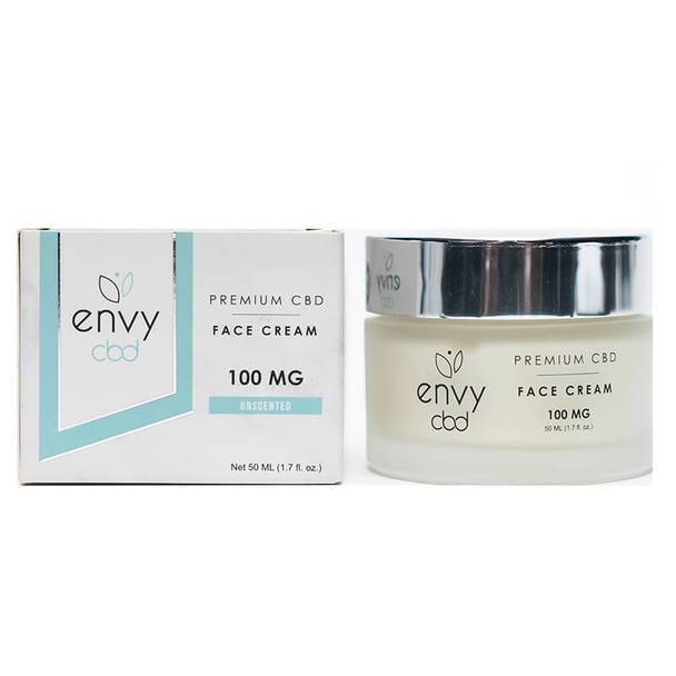 CBD Cream ENVY CBD - CBD Topical - Unscented Face Cream - 100mg