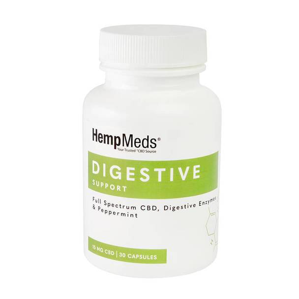 CBD Capsules HempMeds - CBD Capsules - Everyday Wellness Digestive Support - 15mg