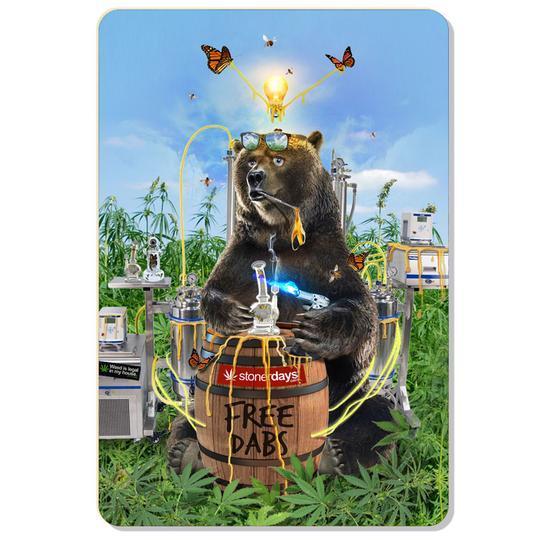 dab accessories Free Dabs Bear Dab Mat