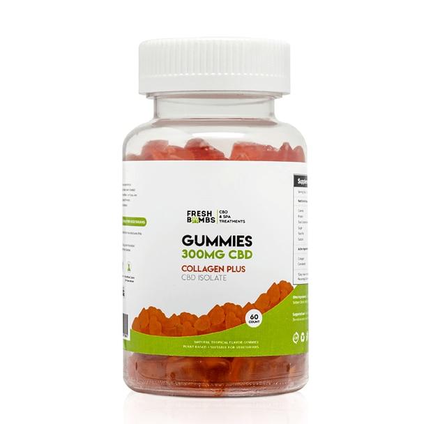 CBD Edibles Fresh Bombs - CBD Edible - Collagen Plus Gummies - 300mg