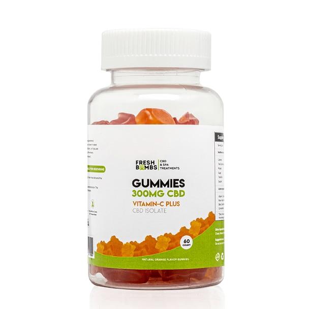 CBD Edibles Fresh Bombs - CBD Edible - Vitamin C Plus Gummies - 300mg