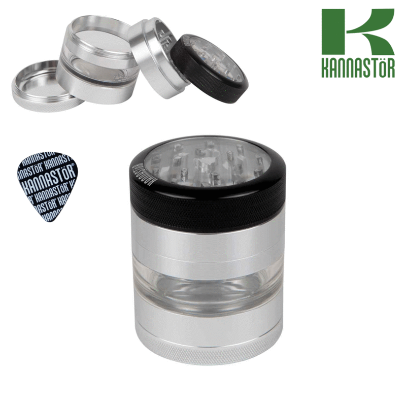 Grinders Kannastor grinder clear top and 4pcs