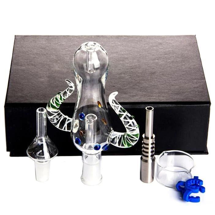 Dab Rigs Glass Horn Honey Straw Gift Box