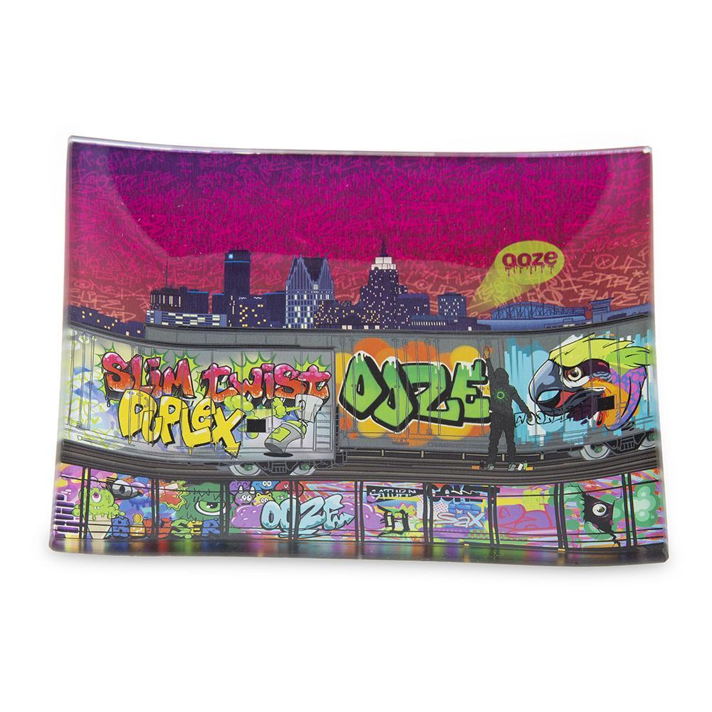 rolling tray Ooze Rolling Tray - Shatter Resistant Glass - Tag