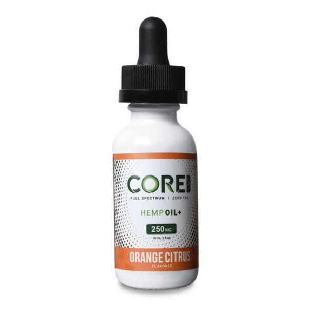 CBD Tinctures Core CBD - CBD Tincture Oil - Orange Citrus - 250mg-1500mg