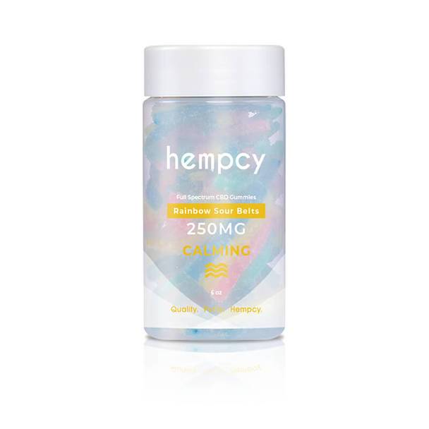 CBD Edibles Hempcy - CBD Edible - Rainbow Sour Belt Gummies - 250mg-1000mg