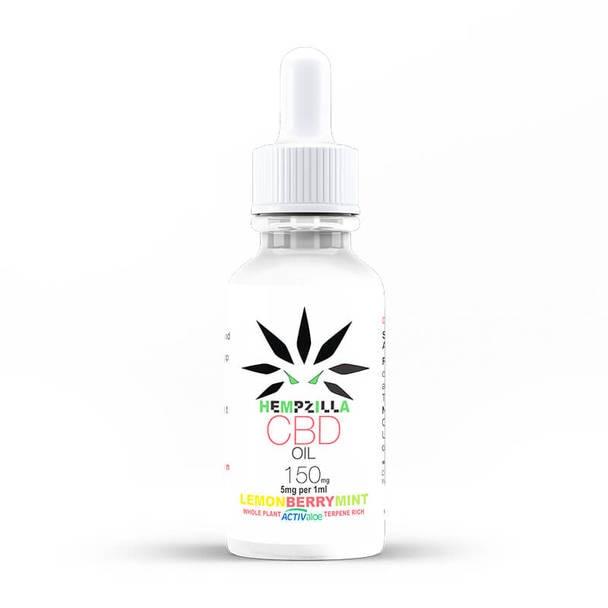 CBD Tinctures Hempzilla - CBD Tincture - Lemon Berry Mint - 150mg-1200mg