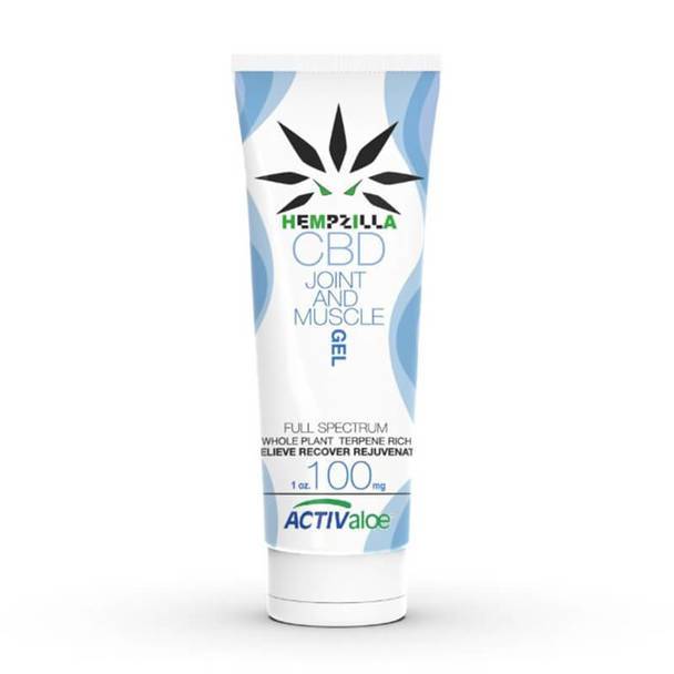 CBD Cream Hempzilla - CBD Topical - Muscle Gel - 100mg-300mg