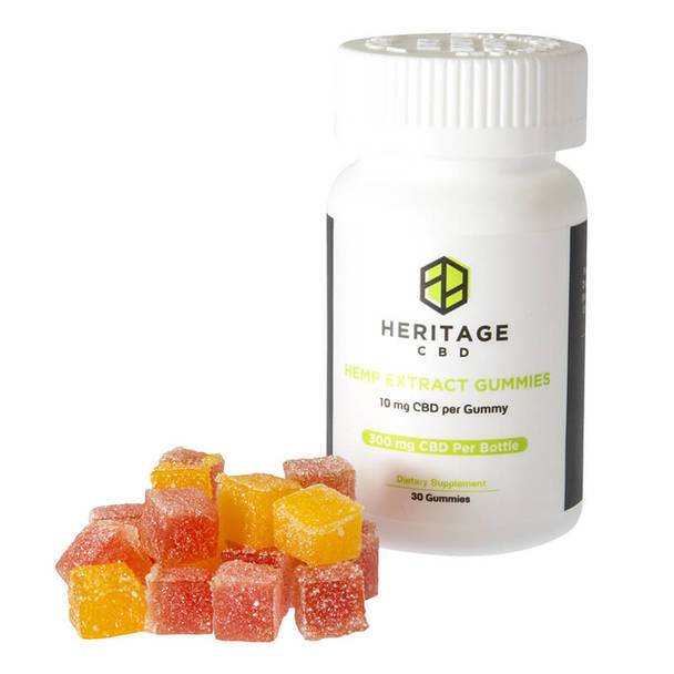 CBD Edibles Heritage Hemp - CBD Edible - Gummie 30 Pack - 10mg-25mg