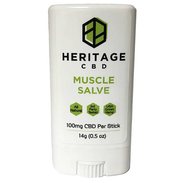 CBD Cream Heritage Hemp - CBD Topical - Muscle Salve Stick - 100mg