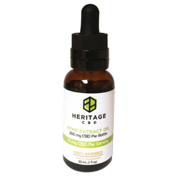 CBD Tinctures Heritage Hemp - CBD Tincture - Unflavored - 300mg-1500mg