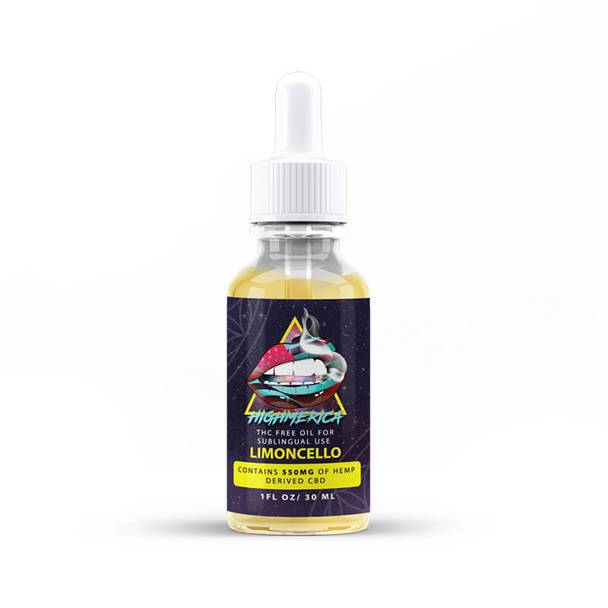 CBD Tinctures Highmerica - CBD Terpenes Oil - Limoncello - 550mg