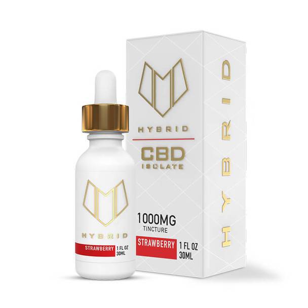 CBD Tinctures Hybrid CBD - CBD Tincture - Strawberry - 500mg-1000mg