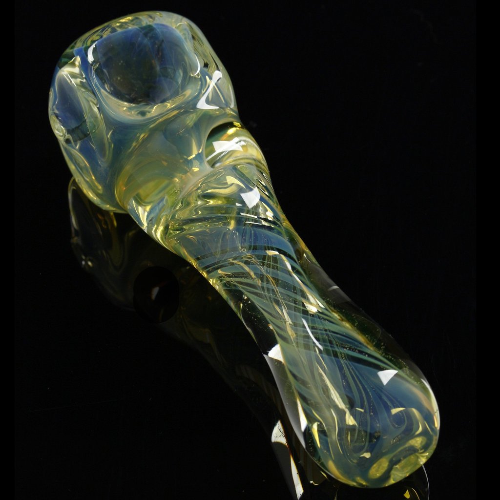 Hand Pipe Glassheads - "Frosty Cube" Illuminati Spoon