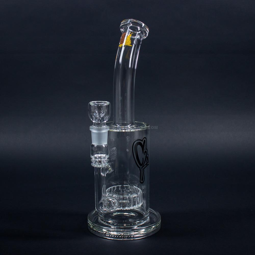 Bongs C2 Custom Creations 80mm Circ Perc Bent Neck Bong