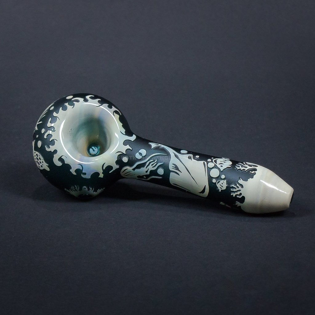 Hand pipe Liberty 503 Fumed Sandblasted Hand Pipe - Sea Life