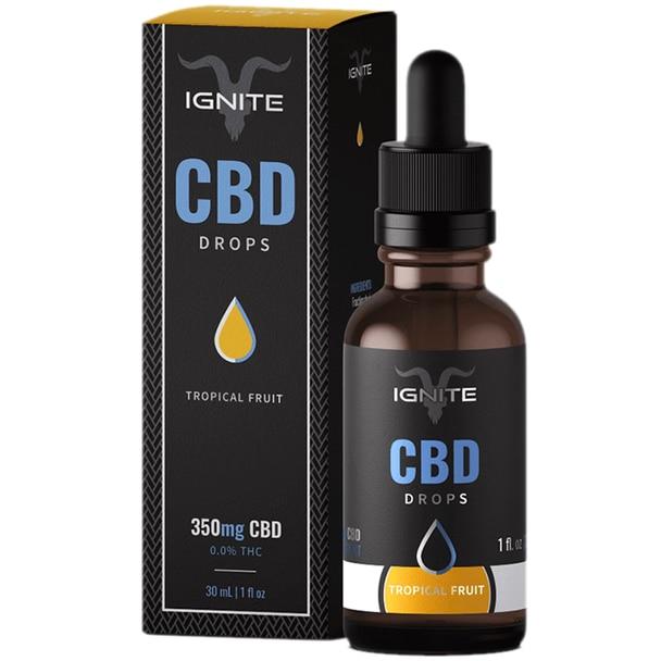 CBD Tinctures Ignite CBD - CBD Tincture - Tropical Fruit Drops - 350mg-1000mg