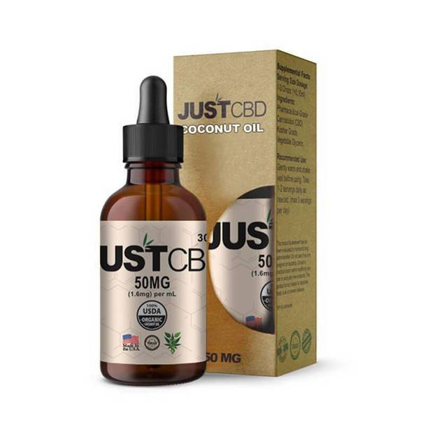 CBD Tinctures JustCBD - CBD Tincture - Coconut Oil - 50mg-1500mg