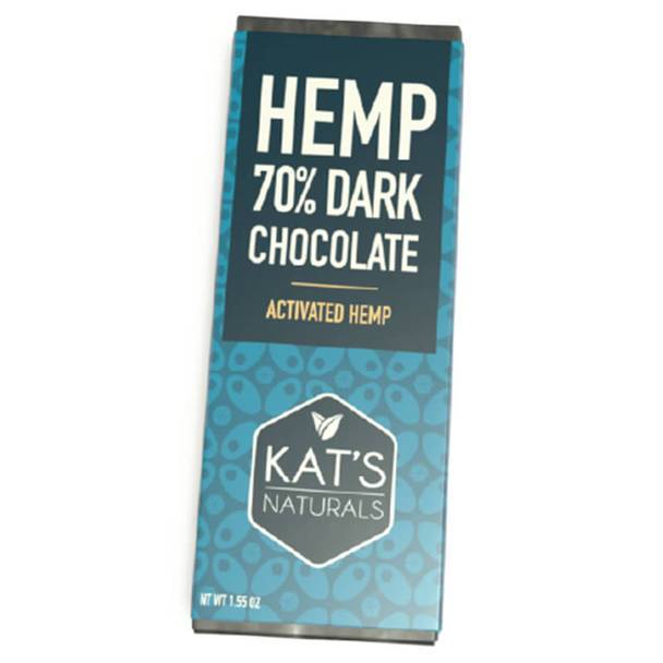 CBD Edibles Kat's Naturals - Hemp Edible - Dark Chocolate Hemp Bar