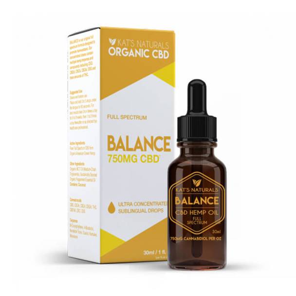 CBD Tinctures Kat's Naturals - CBD Tincture - Balance - 125mg-750mg