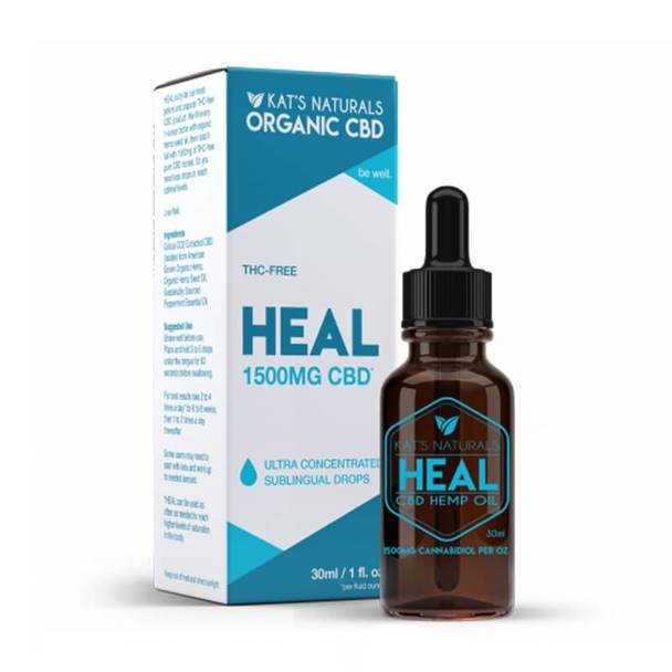 CBD Tinctures Kat's Naturals - CBD Tincture - Heal - 250mg-1500mg