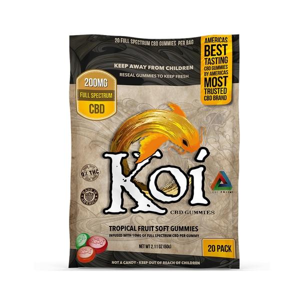 CBD Edibles Koi CBD - CBD Edible - Tropical Fruit Gummies - 10mg