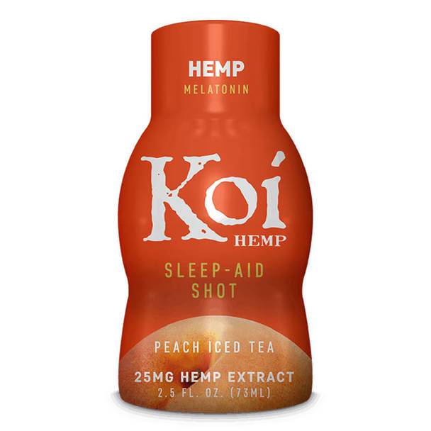 CBD Edibles Koi CBD - CBD Drink Shot - Peach Iced Tea - 25mg