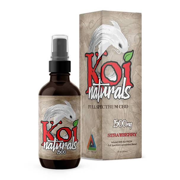 CBD Oil Koi CBD - CBD Tincture Spray - Full Spectrum Strawberry - 1500mg-3000mg