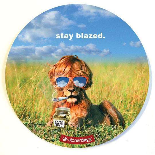 dab accessories LION CHILLIN STAY BLAZED DAB PAD