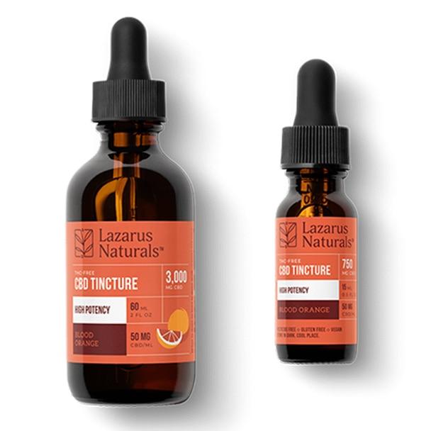 CBD Tinctures Lazarus Naturals - CBD Tincture - Isolate Blood Orange - 750mg-3000mg