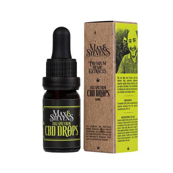 CBD Tinctures Max & Steven's - CBD Tincture - Full Spectrum CBD Drops - 500mg