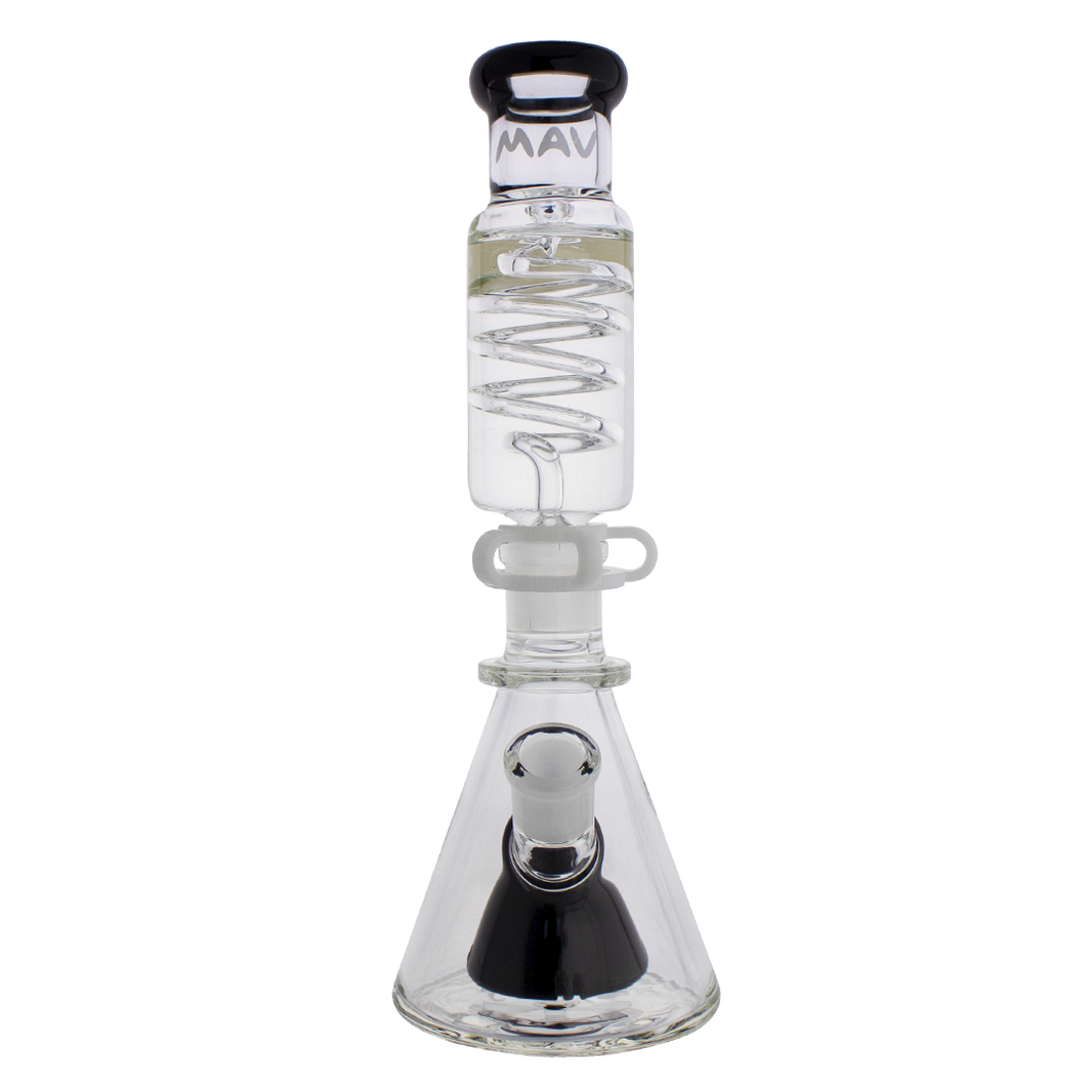 Beaker bongs Mini Pyramid Freezable Coil System