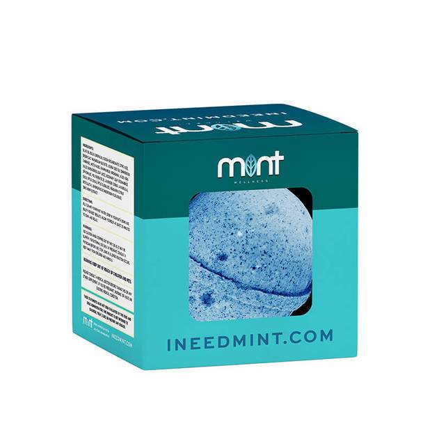 CBD Cream Mint Wellness - CBD Bath - Eucalyptus and Lemongrass Bath Bomb - 35mg