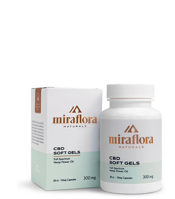 CBD Capsules Miraflora - full spectrum hemp oil cbd softgels