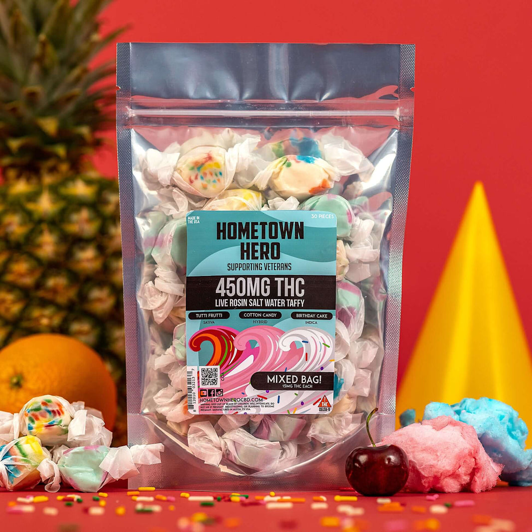 Delta-9 Live Rosin Taffy (Mixed)