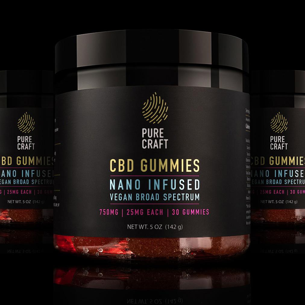 NANO CBD INFUSED VEGAN BROAD SPECTRUM GUMMIES 3-PACK