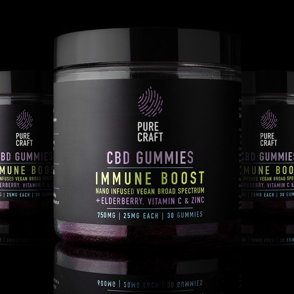 NANO CBD+ELDERBERRY INFUSED VEGAN BROAD SPECTRUM GUMMIES 3-PACK