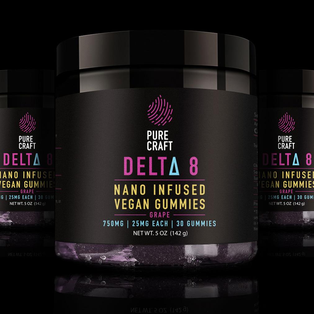 NANO DELTA 8 INFUSED GRAPE VEGAN GUMMIES 3-PACK