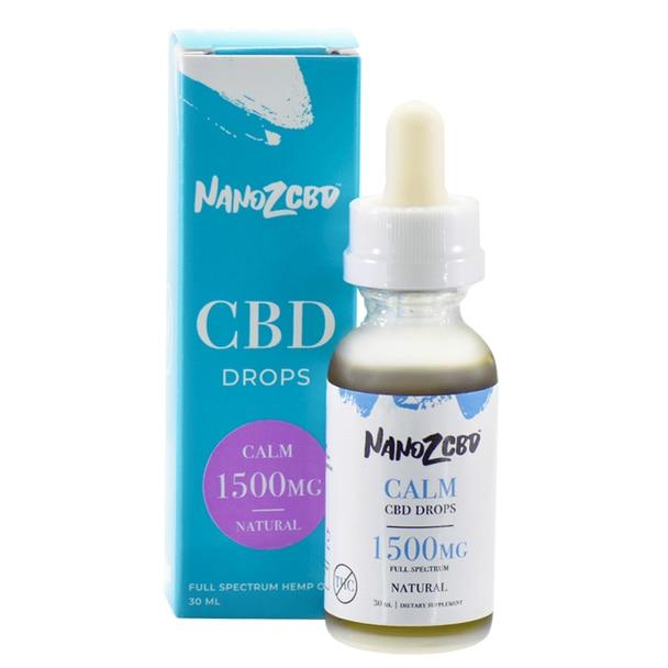 CBD Tinctures Nano Z CBD - CBD Tincture - Full Spectrum Natural Calm Drops - 1500mg