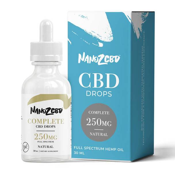 CBD Tinctures Nano Z CBD - CBD Tincture - Full Spectrum Natural Complete Drops - 250mg-1500mg