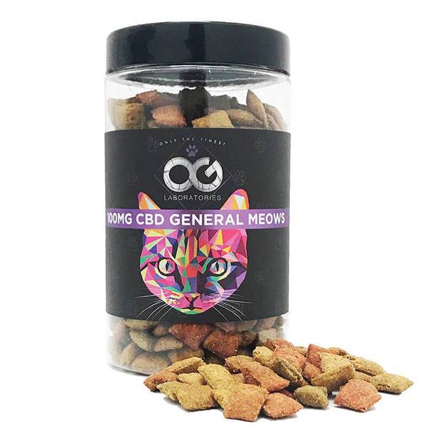 Cbd For Pets OG Labs - CBD Pet Treat - General Meows Mix Cat Treats - 100mg